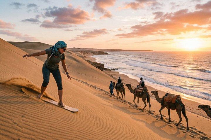 Agadir Desert Tour with Camel Ride and Sandboarding Adventure