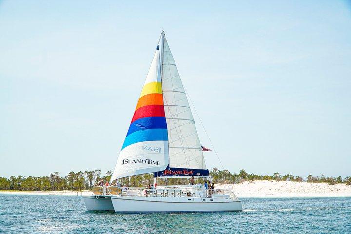 Shell Island Snorkel and Dolphin Catamaran Cruise with Island Time