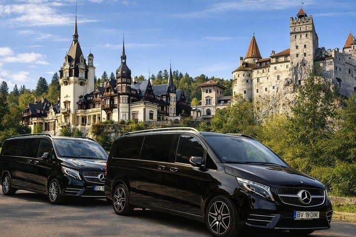 3 Castles Brasov |Mercedes & Hotel Pickup| Peles Bran Cantacuzino