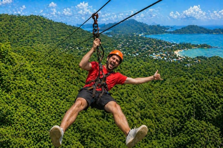 Jungle Zipline Adventure: 10 Cables, Tree Bridge Bar & Sea Views
