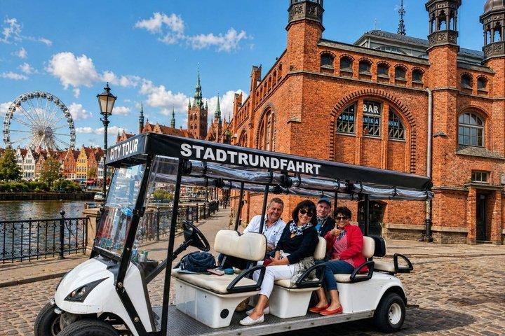 Gdańsk: City Sightseeing Tour by Buggy/Golf Cart LIVE GUIDED 1H