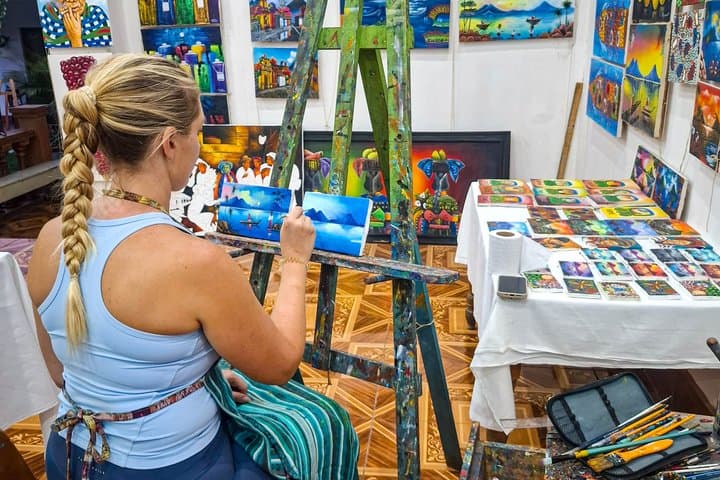 San Juan La Laguna Painting Workshop with Local Artists