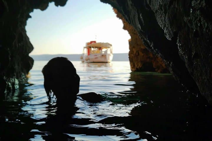 3h Sunset Krk & Plavnik Blue Cave Swim & Dolphin Tour