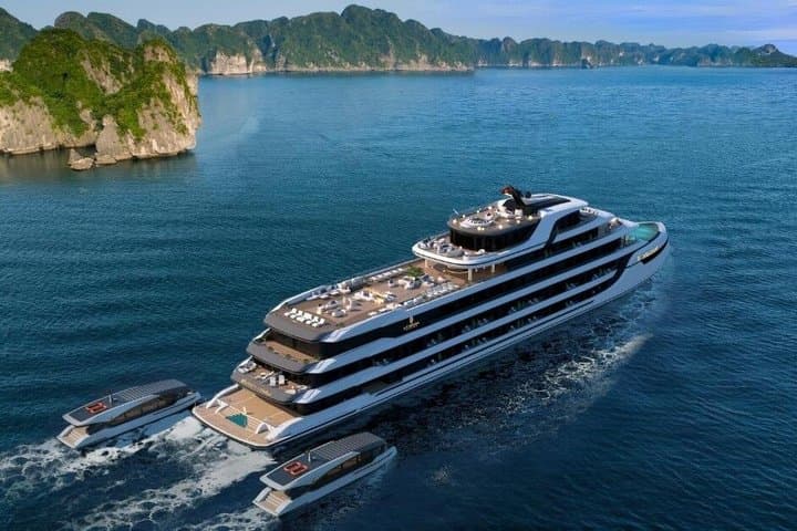 2 Day Ha Long Lan Ha Bay to Bai Tu Long bay Luxury 6 Star Cruise