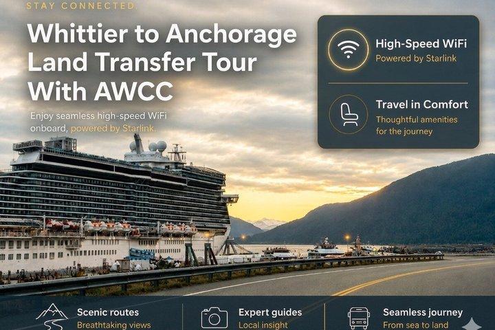 Whittier to Anchorage: Wildlife & Scenic Transfer Tour