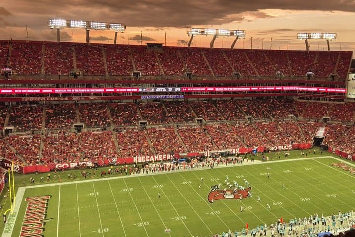 Tampa Bay Buccaneers Football Game at Raymond James Stadium