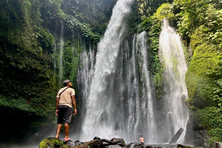 Sendang Gile & Tiu Kelep Waterfall, Rice Terrace & Selong Hill