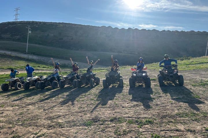 Ride in four-wheelers/paintball mountains of Rosarito & tacos