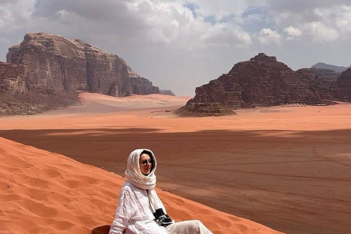 Wadi Rum Full day Jeep Tour with Stay in Bedouin Camp Overnight