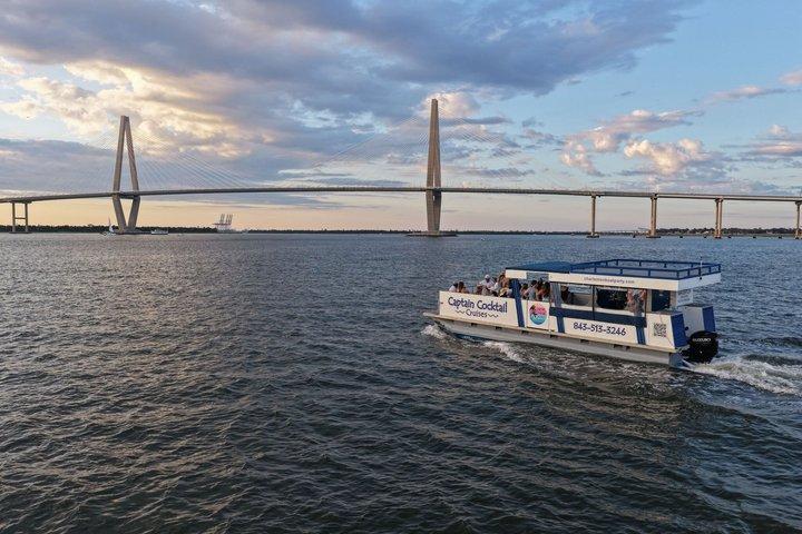 Charleston Harbor Sunset Cruise Scenic Views and Dolphin Spotting