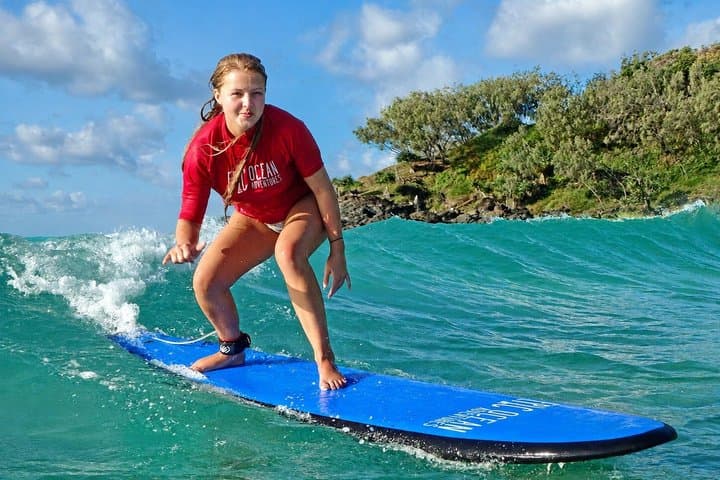 Rainbow Beach: Surf Lesson Safari & Beach 4WD Double Island Point