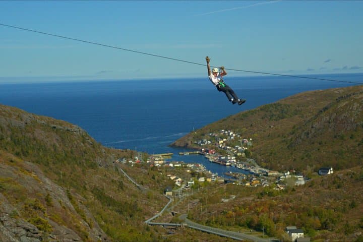 Zipline Adventure Tour Over the Coastline of Petty Harbour