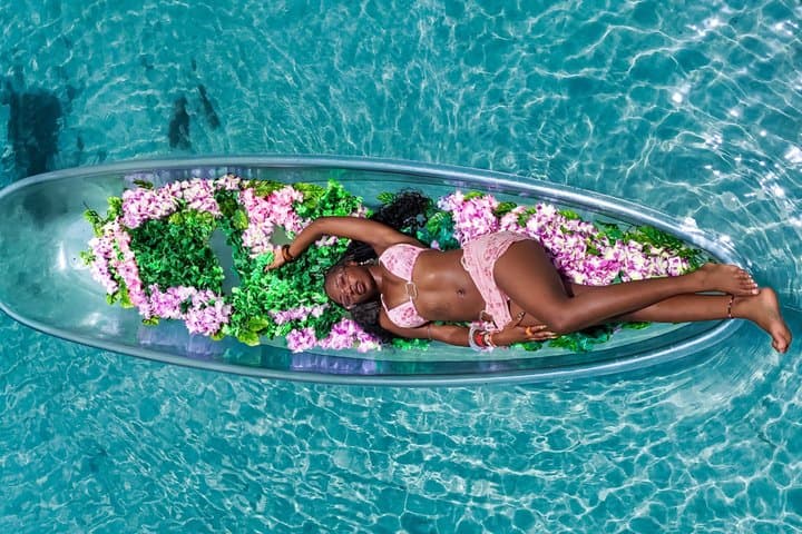 Clear Kayak Photoshoot and Drone Video in Montego Bay