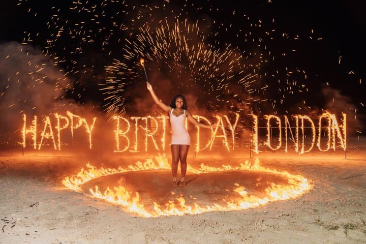 Birthday Fire Show experience in Montego Bay