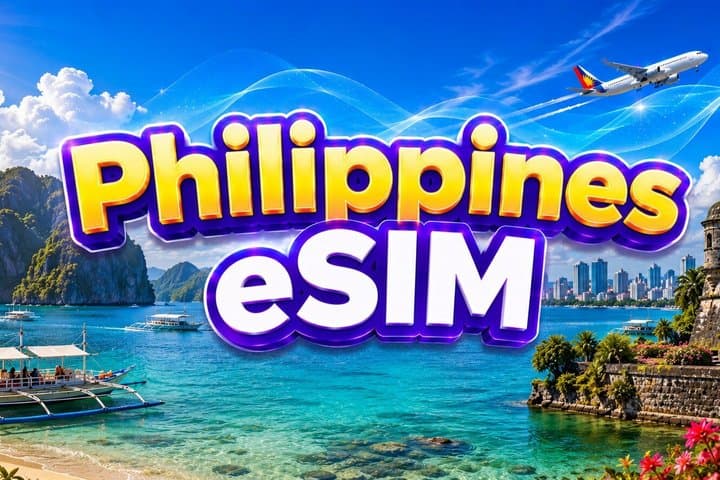 Philippines eSIM (3 to 30 days. Up to 60GB of data)