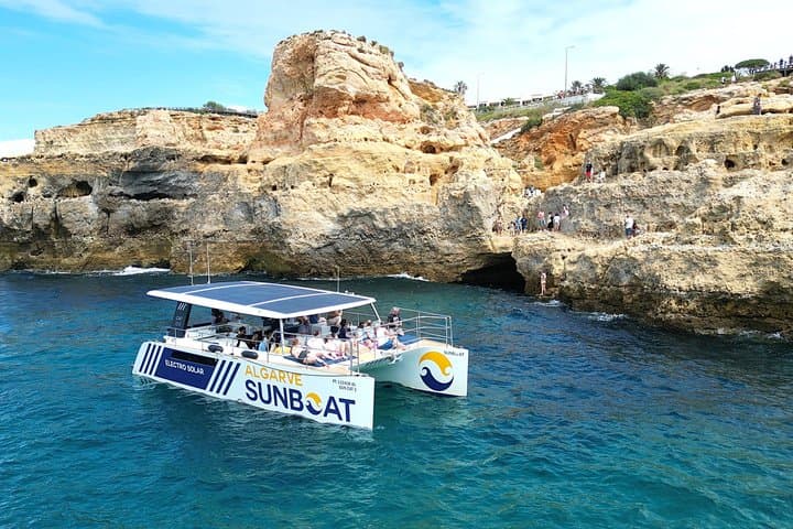 Portimão: Benagil Caves & Golden Coast Eco Catamaran Tour