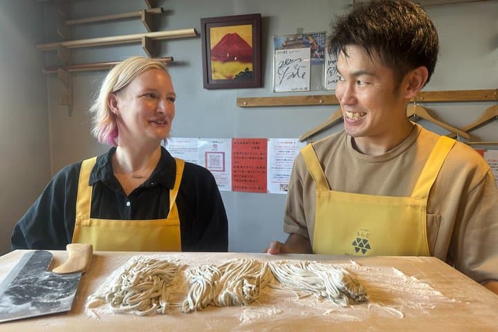 Mondo's most popular No.1!Private experienceThe king of buckwheat noodles making and Japanese food in Sapporo!A plan to enjoy tempura!