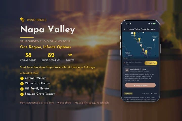 Napa Valley Self-Guided Wine Tour: GPS Audio Driving Guide