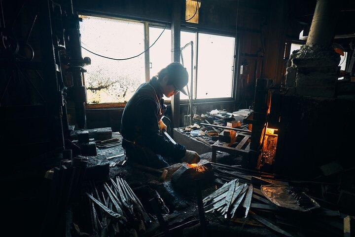 Private Echizen Knife Making Factory and walking Tour