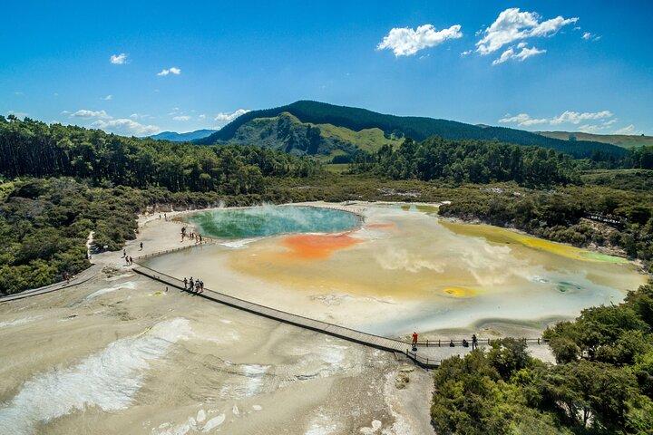 Rotorua Highlights inc WaiOTapu & Optional Activity from Auckland