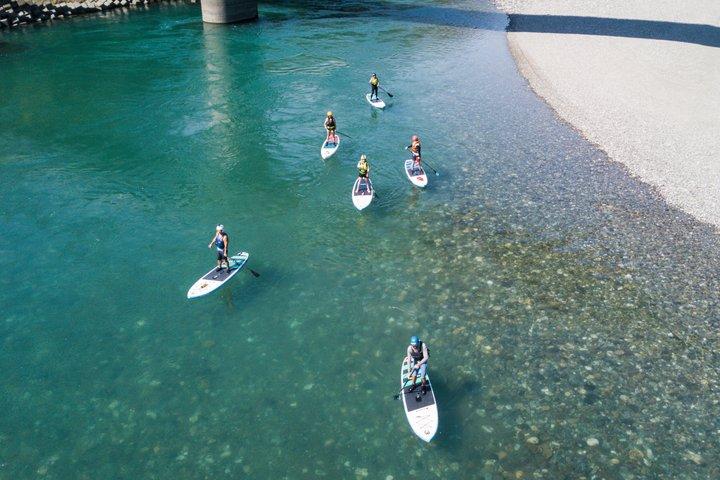 Pro Guided Small Group SUP Downriver Tour at Niyodo River